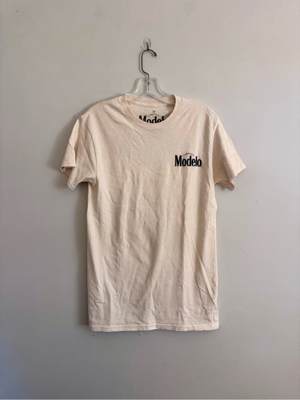 Modelo Men's Cream Logo Tee S